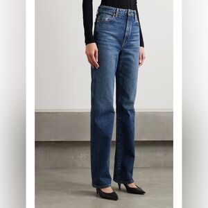 KHAITE Danielle Stretch high-rise slim-leg jeans, size 26